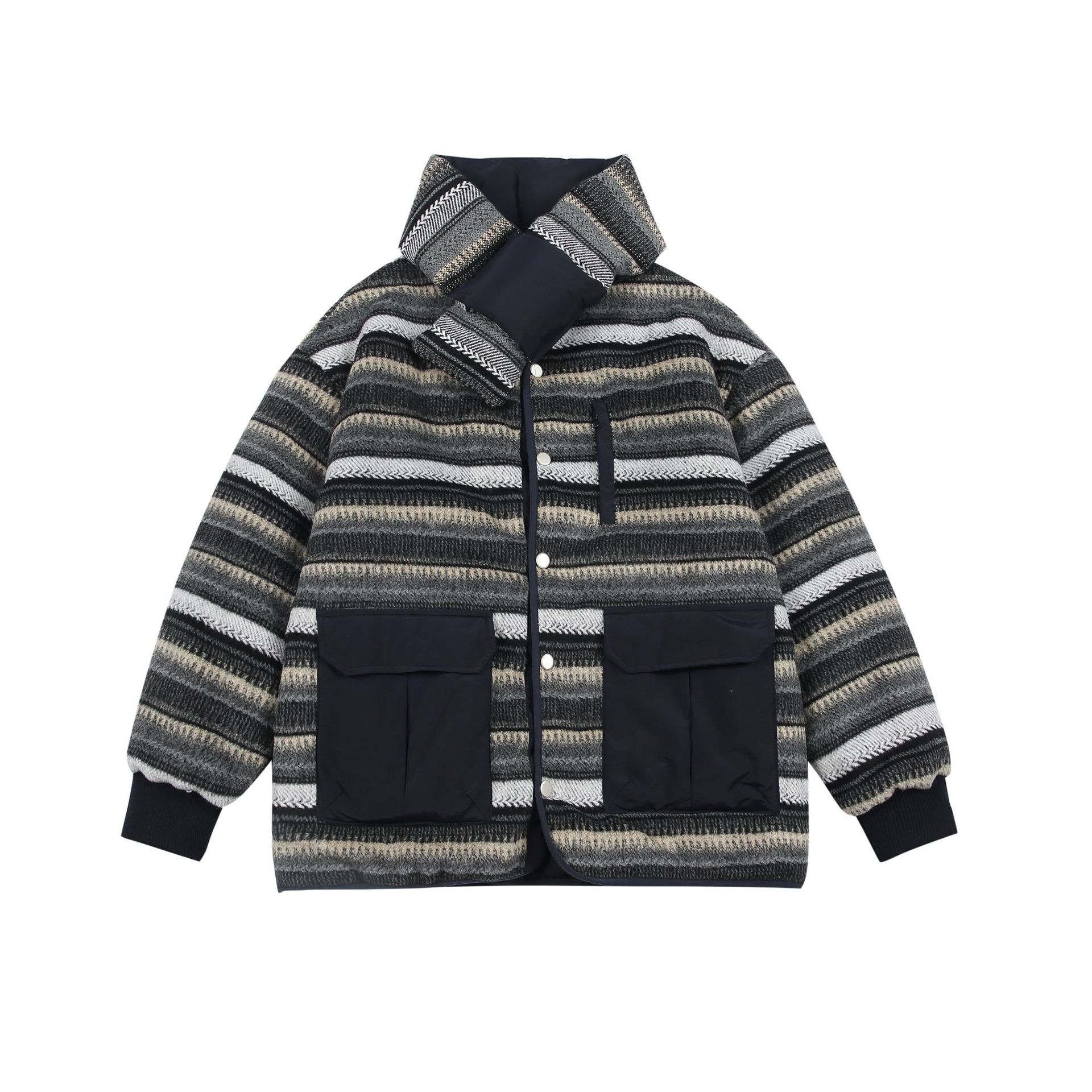 Japanese Winter Fashion Wear Woolen Cotton Clothes On Both Sides