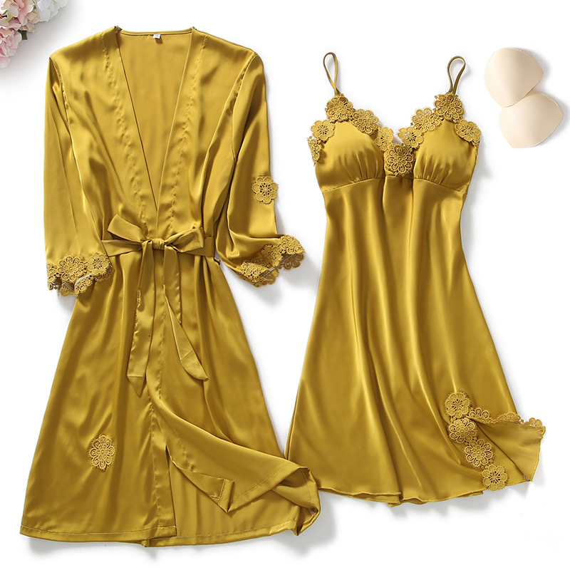 Title 5, V-neck Lacy Nightdress Set