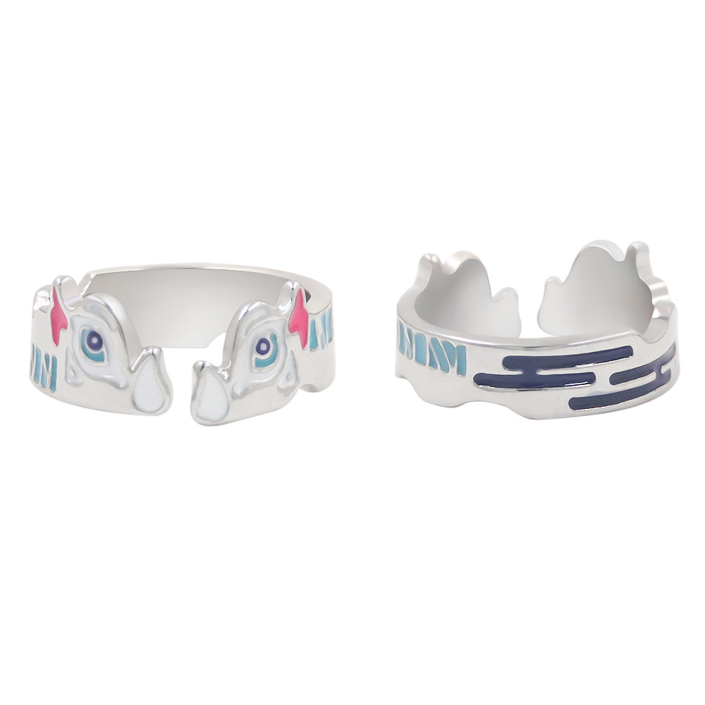 Impression Ring Anime Pattern Unisex