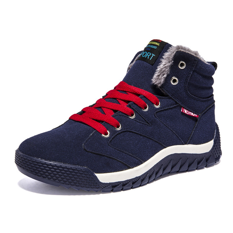 Title 6, High-top warm and fleece cotton shoes