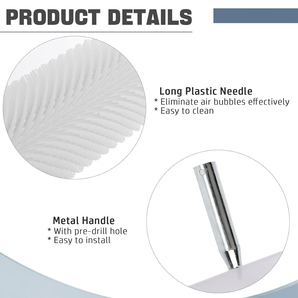 Spiked Roller Aeration 500x90mm Self Levelling Screed Flooring Tool 21mm Spikes 3