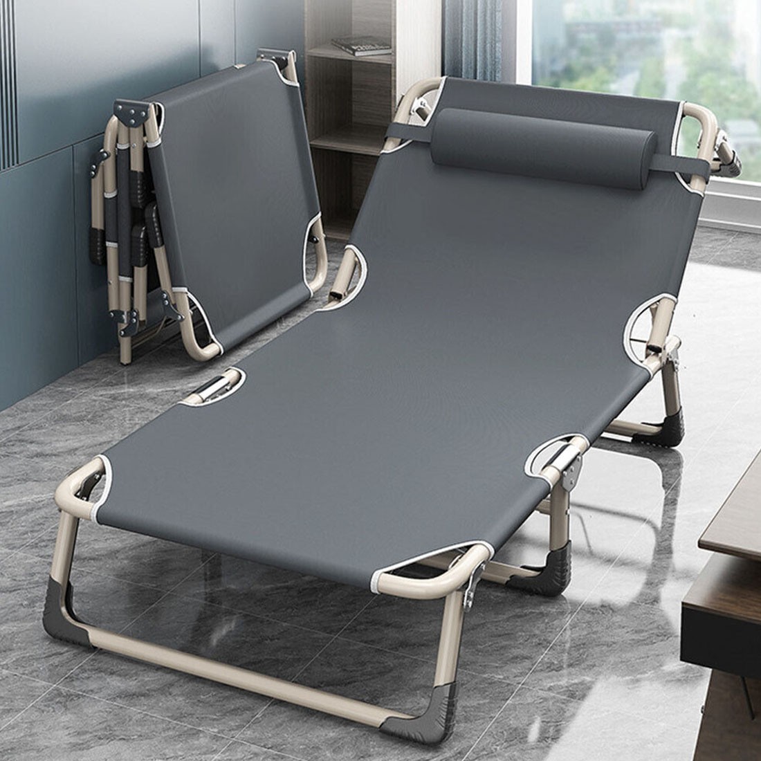 176 Folding Bed And Pearl Cotton Mattress