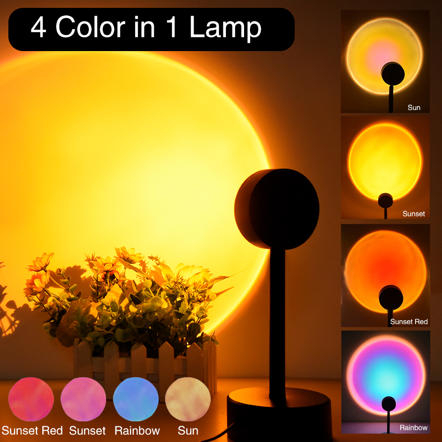 Sunset light rainbow projection lamp