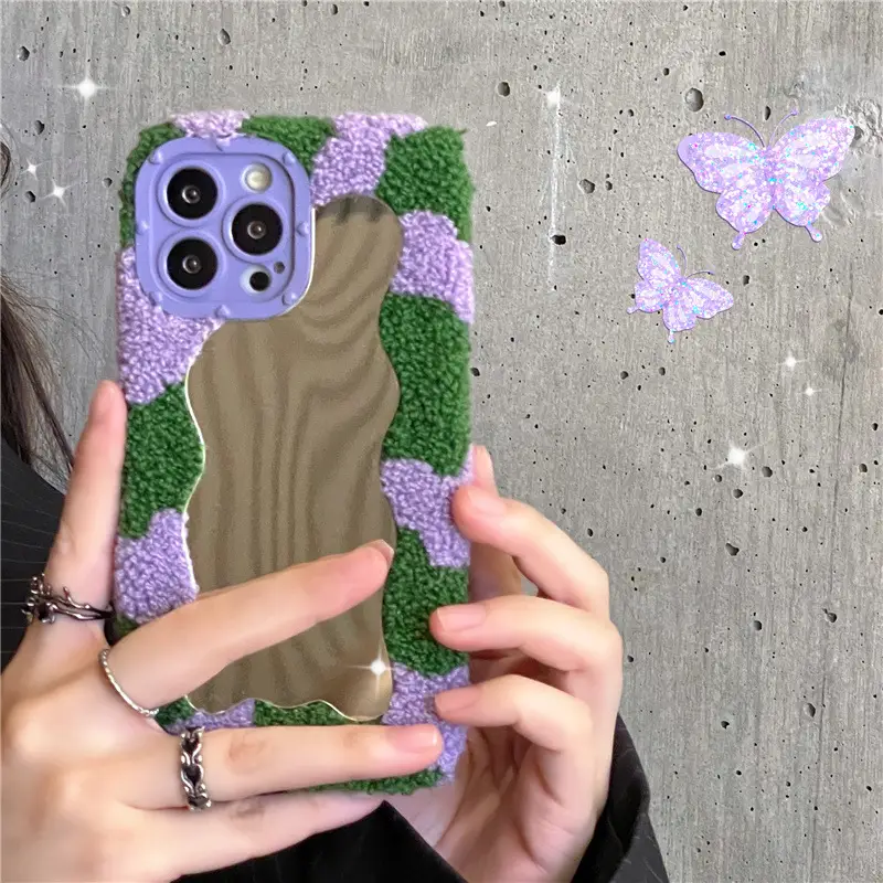 New Plush Mirror Phone Case All Inclusive