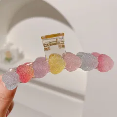 Candy Color Shark Female Back Head Clip - Candy Heart - View 1
