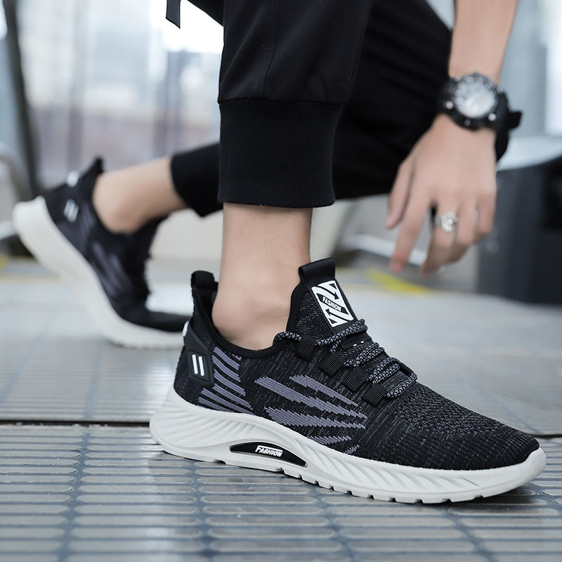  Fall New Fashion Men's Shoes Sneakers Men's Running Walking Shoes Air Cushion Breathable Light Comfortable Trainers