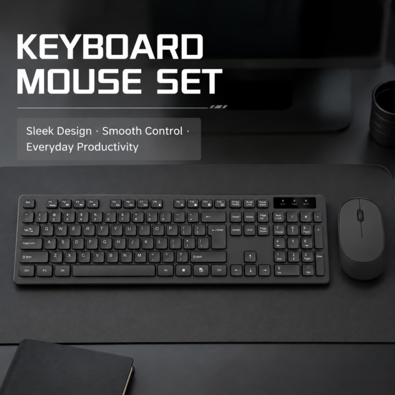 Set Teclado y Mouse Inalámbrico 2.4G