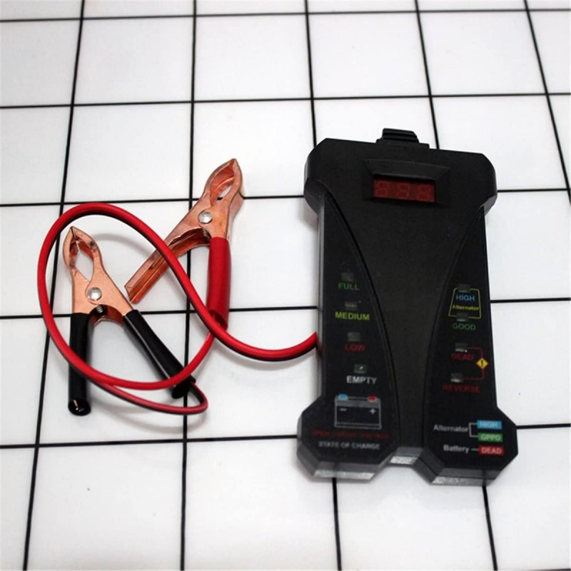 12V Digital Battery Tester & Voltmeter With LCD Display, Accurate Car Testers — image 2