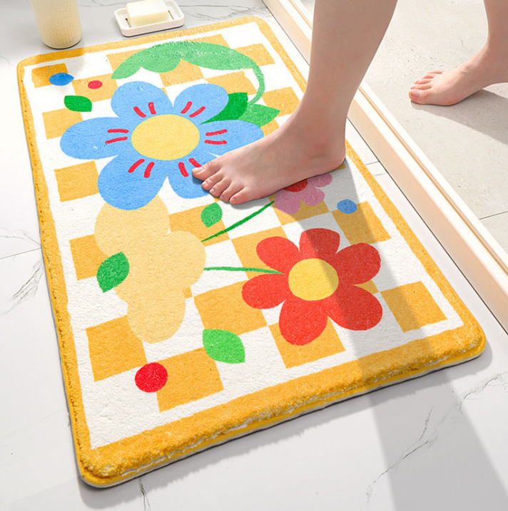 Yellow flower chessboard