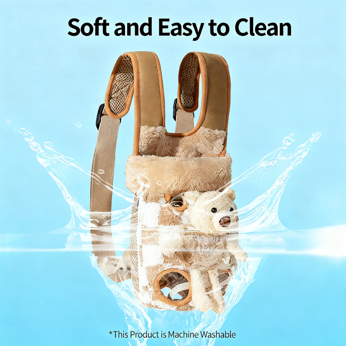 Sac à dos en polaire pour animaux — Confort optimal pour tes balades - image 6