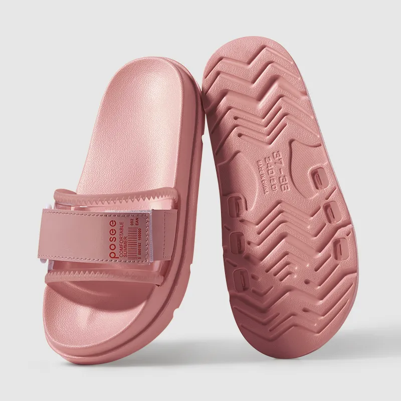 Non-slip Increased All-match Platform Slippers - Pink