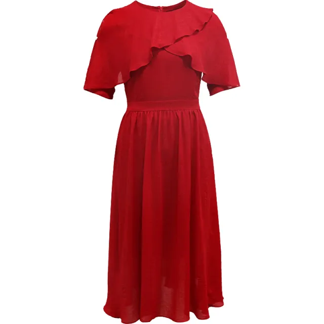 Red Dress Design Sense Small Chiffon Red - Shop at LoveMi