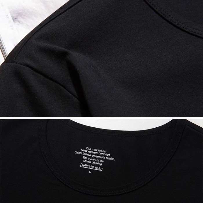 Men's Shoes Hot Diamond Short Sleeved T-shirt