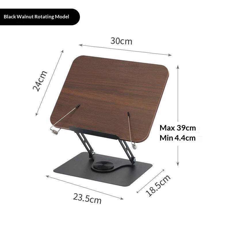 360 Rotating Desktop Book Stand Tablet Holder Adjustable Reading Rest For Books, IPad Tablets, Perfect For Students 4