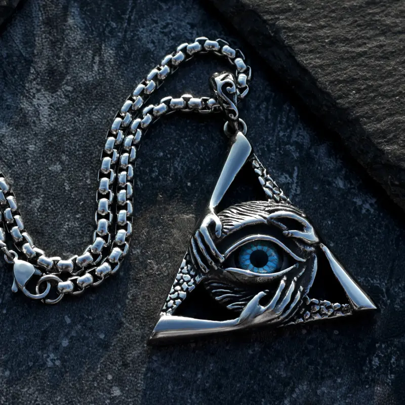 Omniscient Eye Necklace Men's Personality