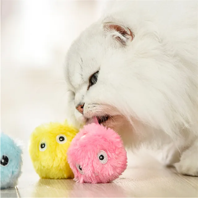 Kitty Calling Ball Toy Light emitting Cat Teasing Ball Catnip Sound Molar Long Lasting Self Hi Relieving Stuffy Dog Toy Pet Products Pink - Shop at LoveMi
