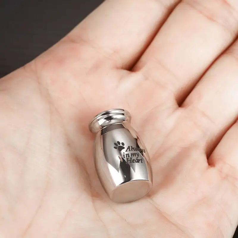 Pet Stainless Steel Small Memorial Urn