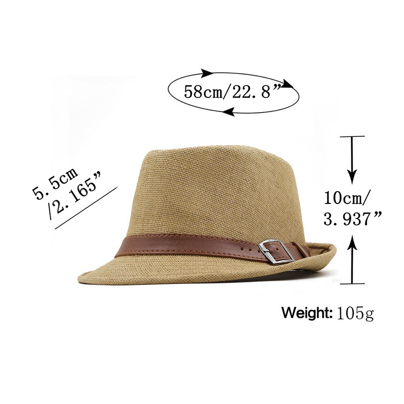 Men's And Women's Retro Fashion Sun Protection Straw Hat
