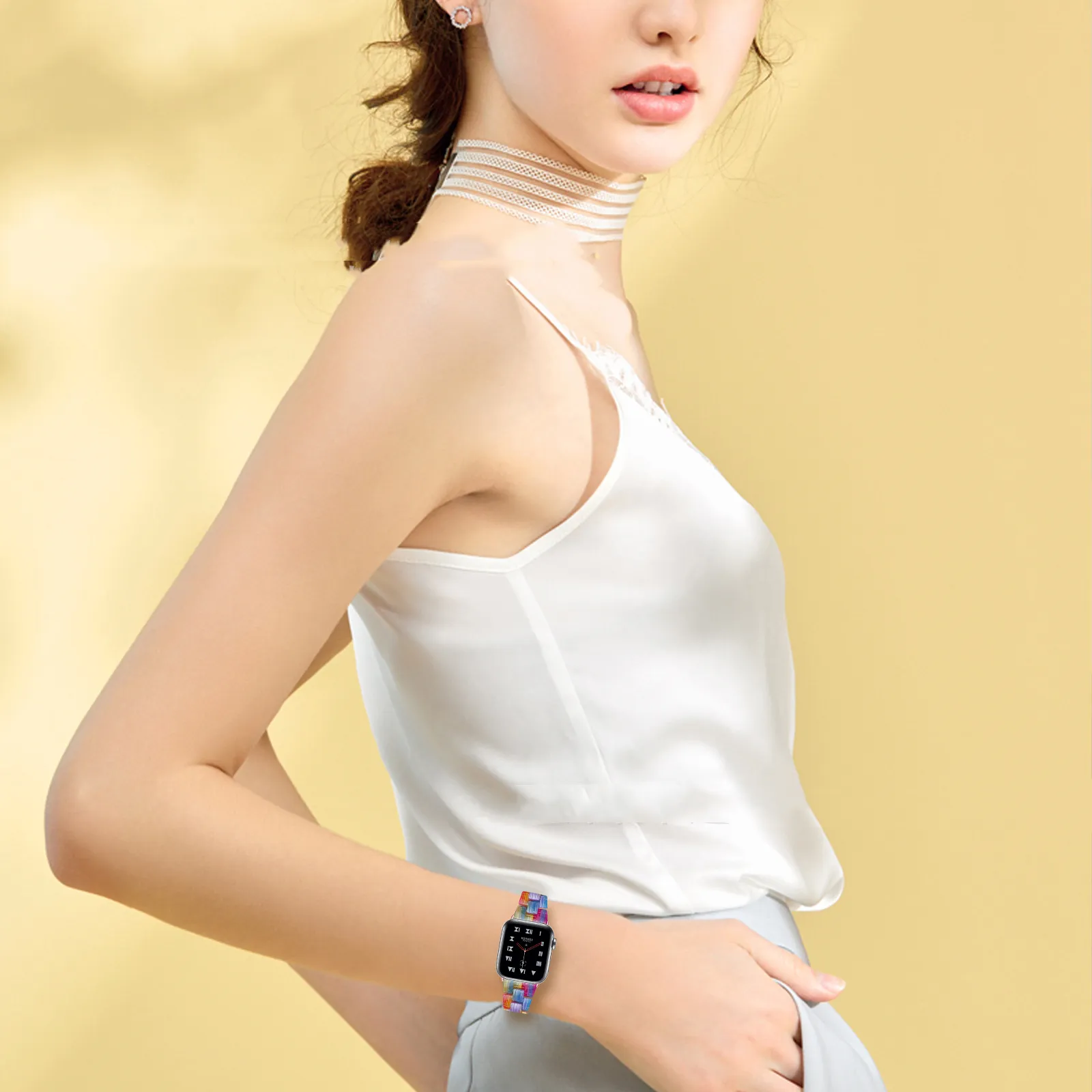 Smart Slim Resin Three Bead Stainless Steel
