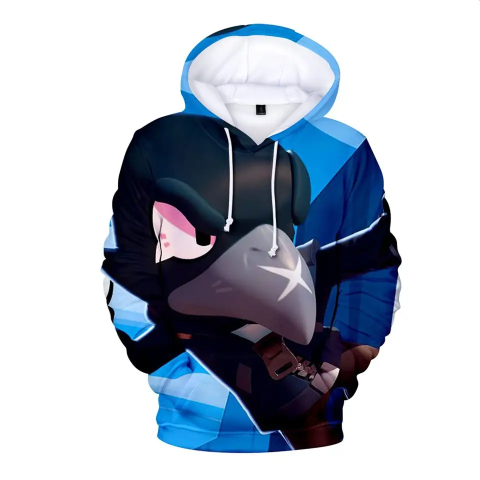 Digital Printing 3D Mobile Game Cartoon Hooded Sweatshirt