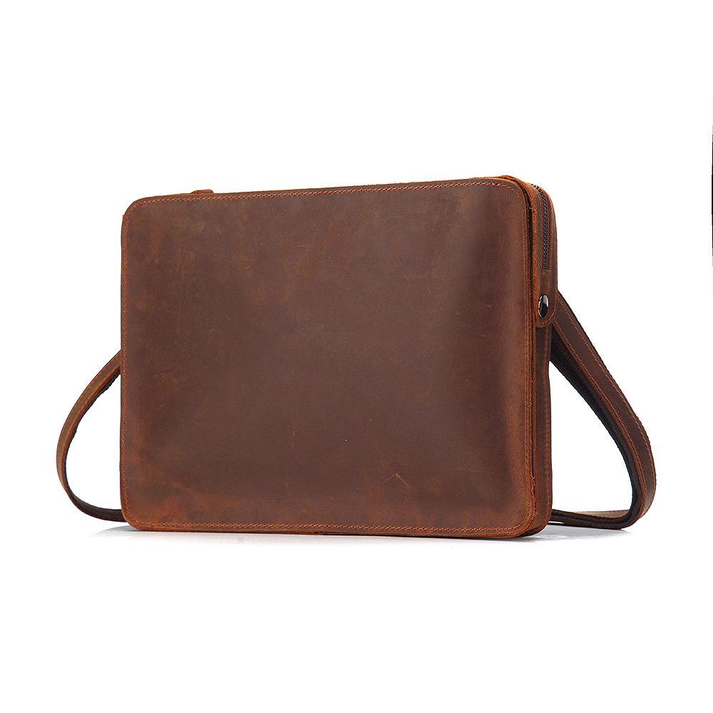Vintage Leather Shoulder Crossbody Bag Brown - Shop at LoveMi