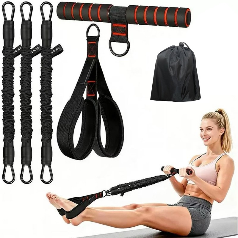 Upgraded Pedal Resistance Bands With Handle Gym Exercise Woman — image 6
