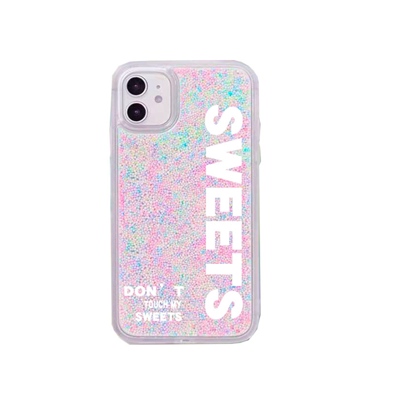 Coque de téléphone en mousse effet bonbon Macaron – bulles colorées – iPhone 11