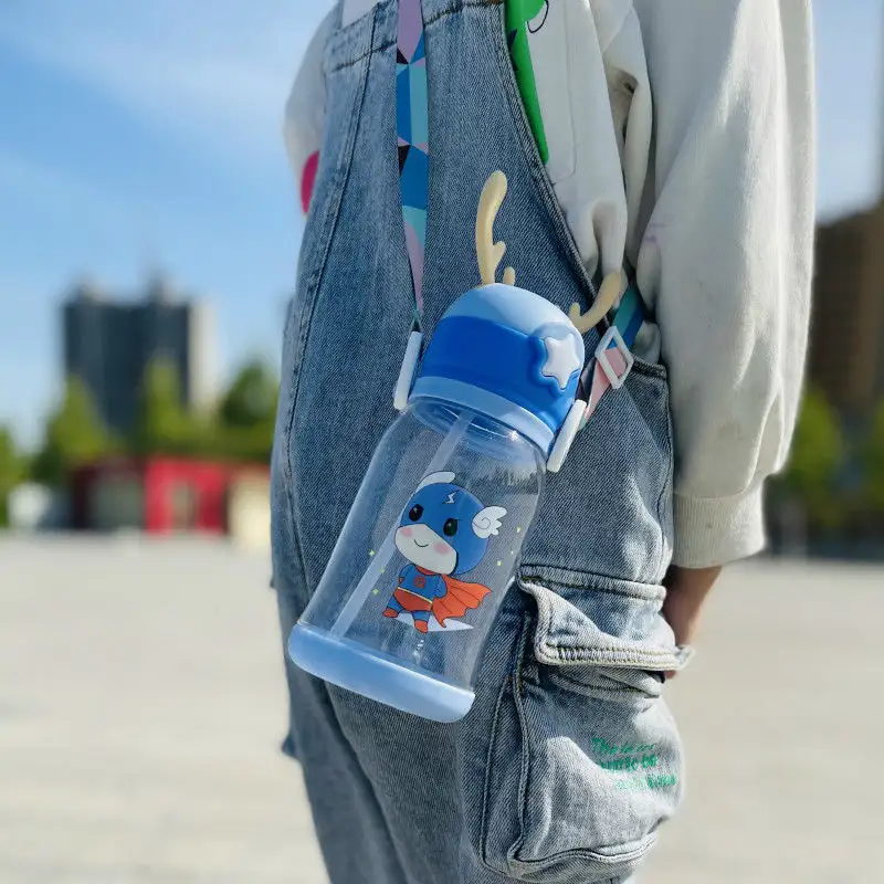 Water Cup Plastic Cartoon Children's Straw