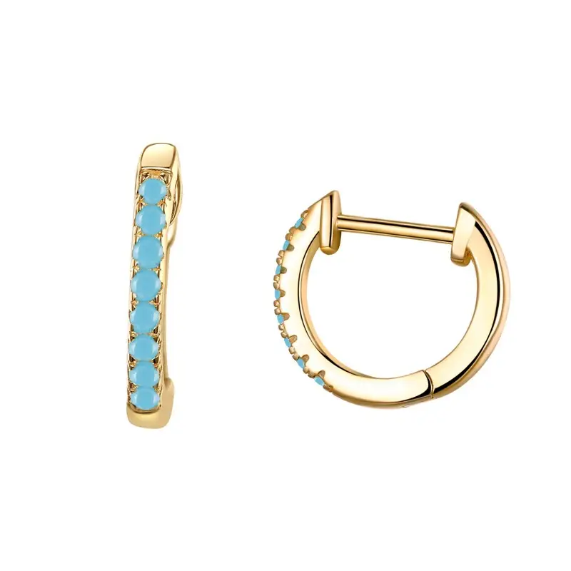 Simple silver earrings