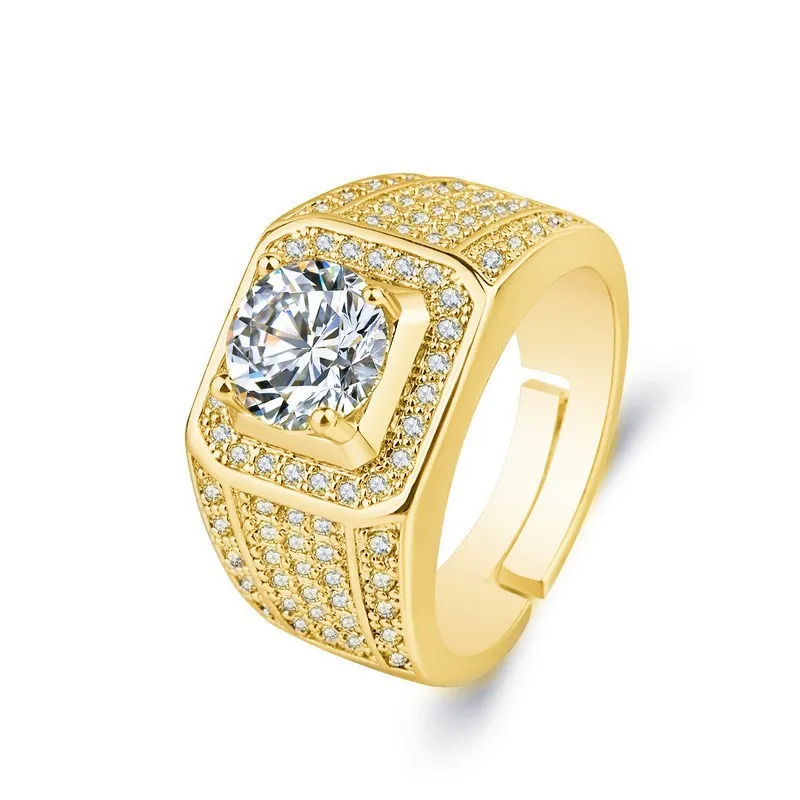 Women's Simulated Moissanite Ring 1 Carat Six-Prong Wedding Band