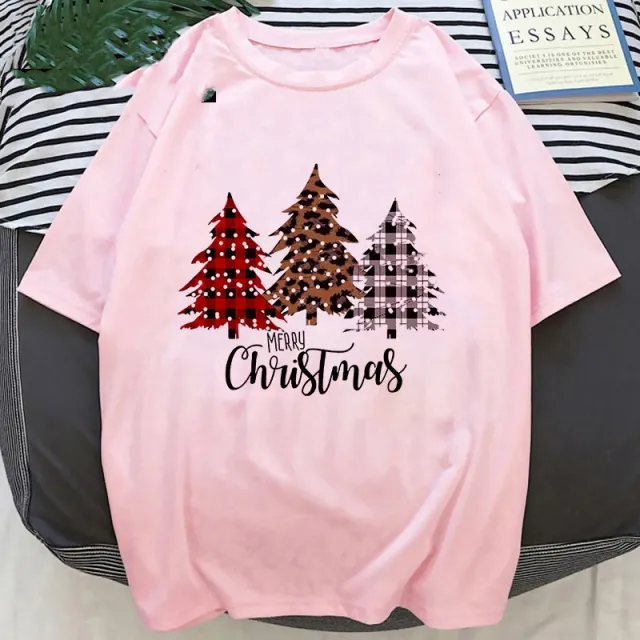 Cartoon Santa Christmas Deer Print T Shirt C5 - Shop at LoveMi