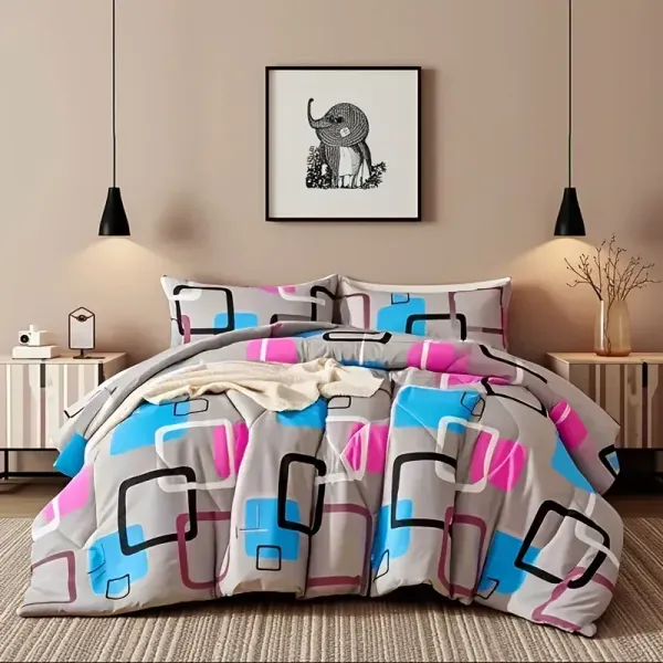 Comforter Set King Comforter X1 Pillowcasex2 Extremely Diverse Styles New Geometric - Shop at LoveMi