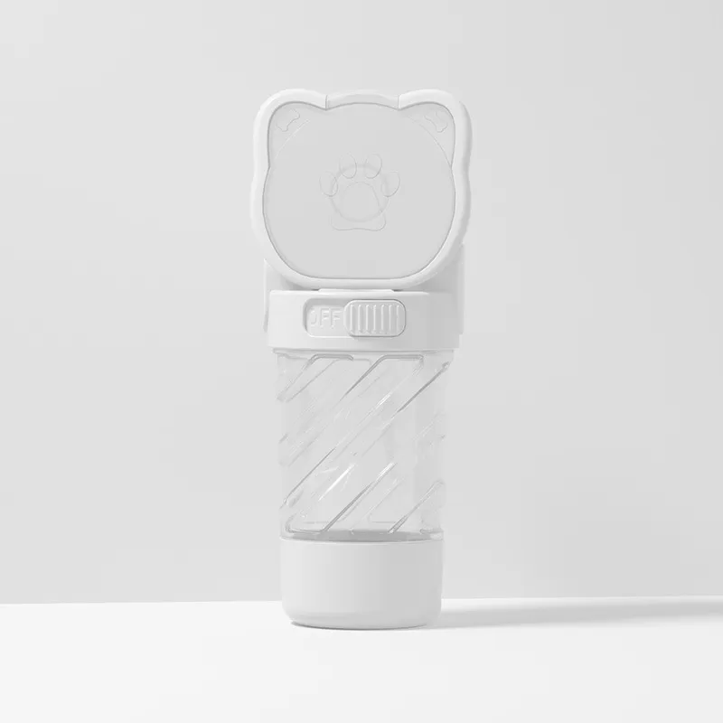 Three-purpose Pet Water Cup With Garbage Box - White