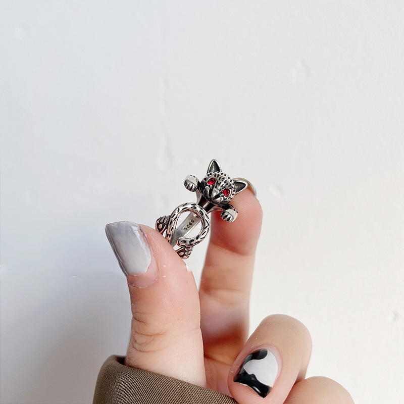 Fashion Retro Thai Silver Punk Personality Ring