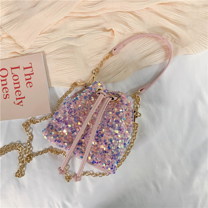 Title 4, Sequins Cute Mermaid Female Shoulder Messenger...