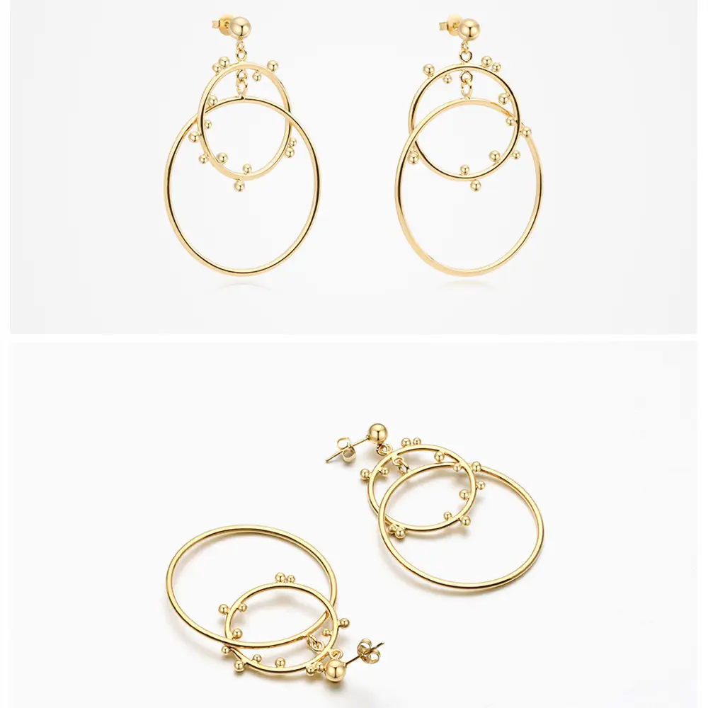 Cool Wind Earrings New European And American Fashion Electroplating