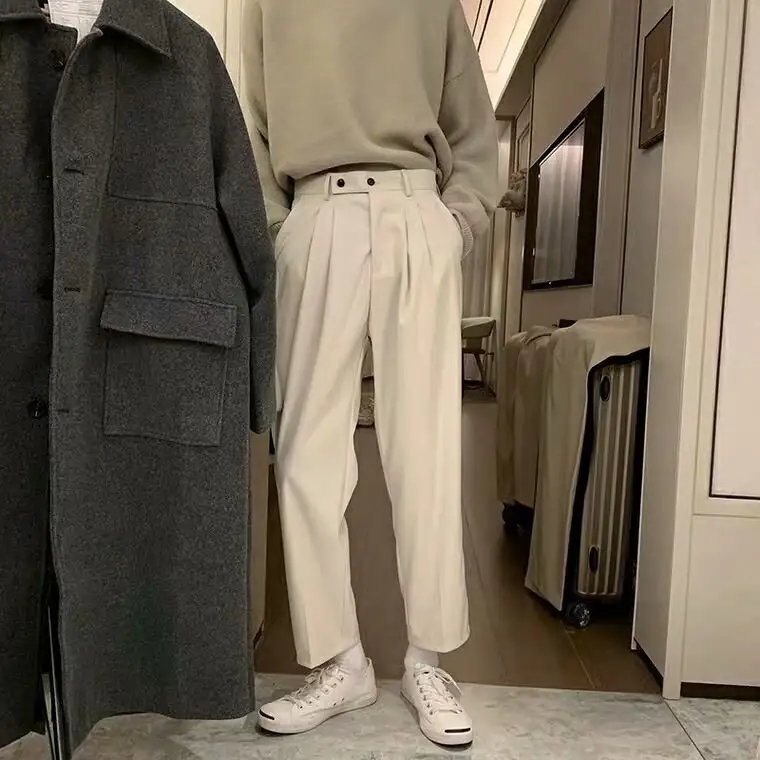 Pendant Straight Tube Vintage Trend Loose Men's Casual Trousers