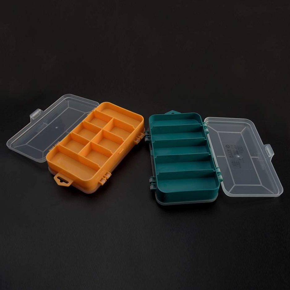 Screw Storage Box Double Side 13 Grids Hardware Organizer Portable Small Parts Case Yellow — foto 5