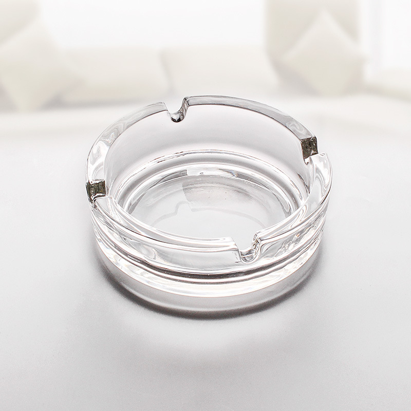 Title 2, Simple Transparent Round Glass Ashtray