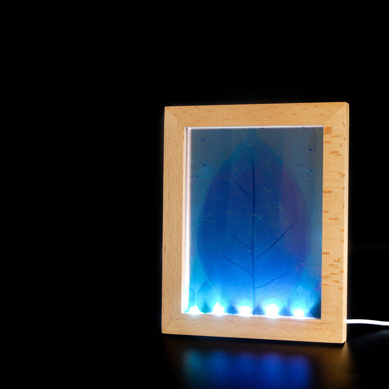 Wooden Photo Frame Night Light