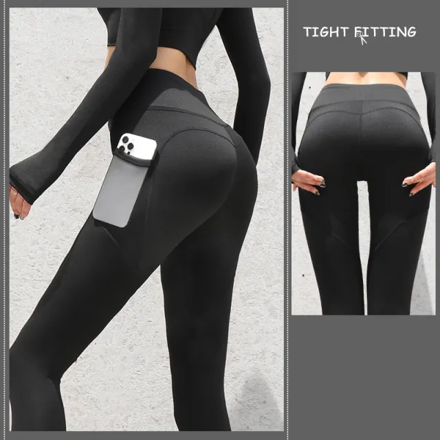 Gym Sport Seamless Leggings With Pockets Push Up High Waist Pants Women Fitness Running Yoga Pants Gym Sport Seamless Leggings Star Flare Black - Shop at LoveMi