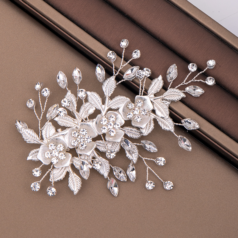 Bridal Hairpin Wedding Alloy Jewelry Headdress Fashion Rhinestones