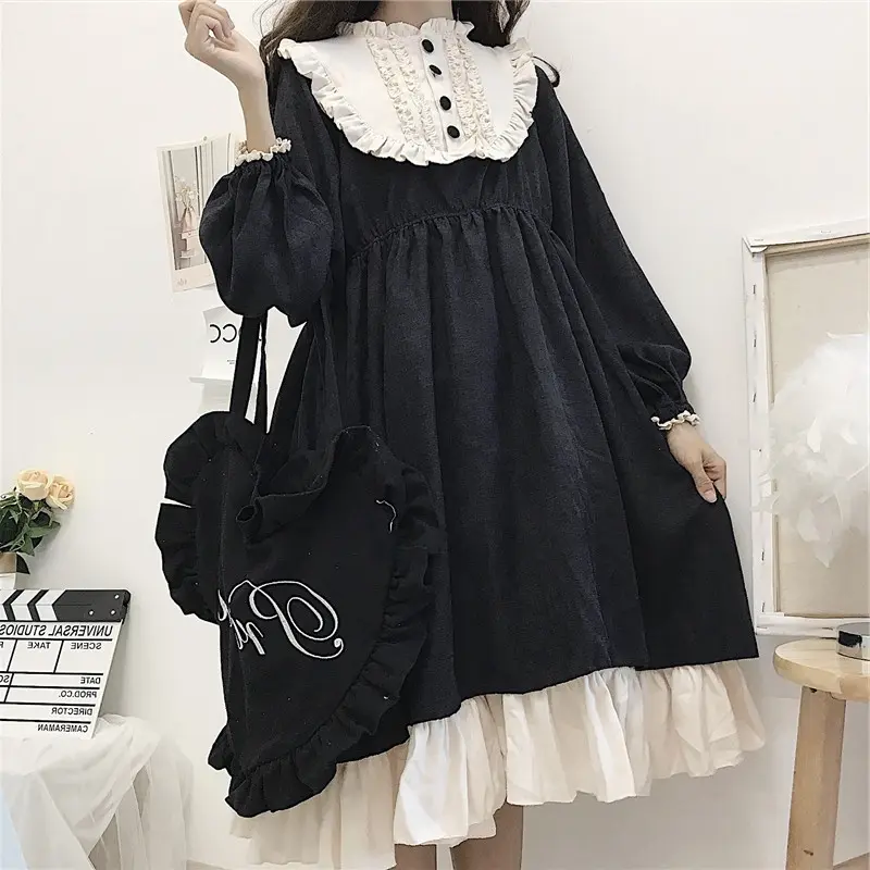 Large Size Lolita Dress Is Loose And Thin In Autumn And Winter