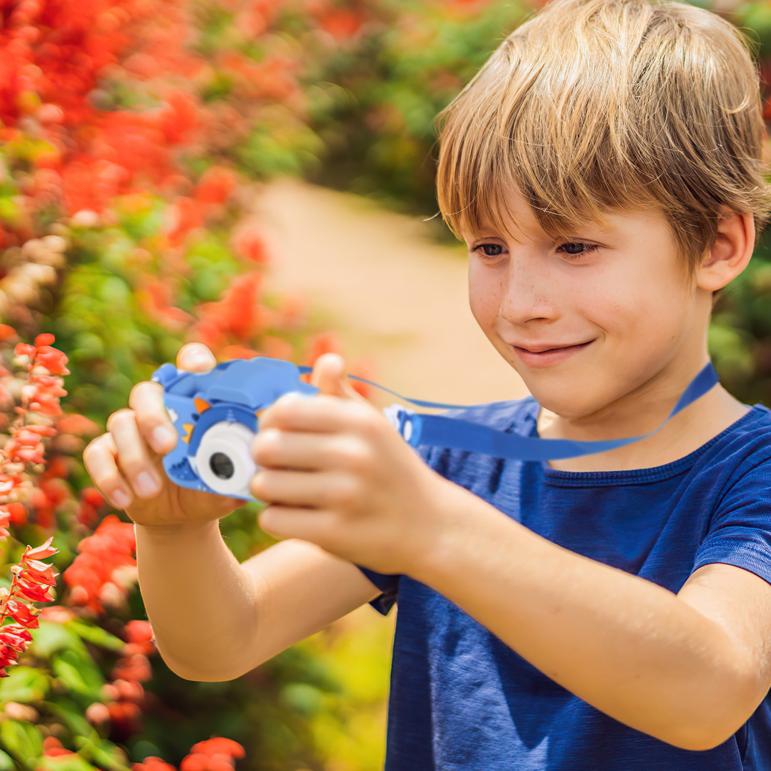 Pink-Blue Options -- 1Pc Dinosaur Kids Selfie Camera Cartoon Camera 48MP 1080P HD Digital Camera With Cartoon Case Card Reader 32G MMC Card For Boys Girls Above Aged 6 Years Old