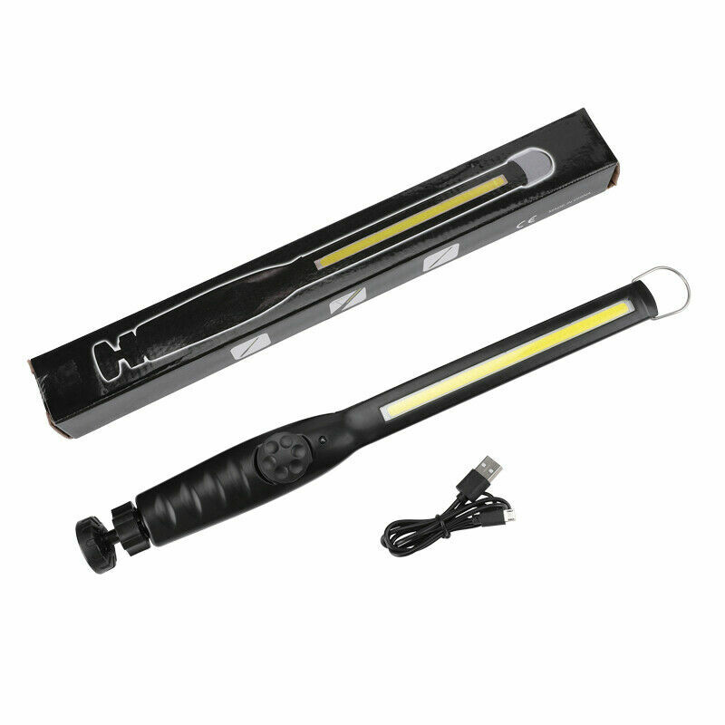 led usb rechargeable work light magnetic flashlight flexible cordless to 6