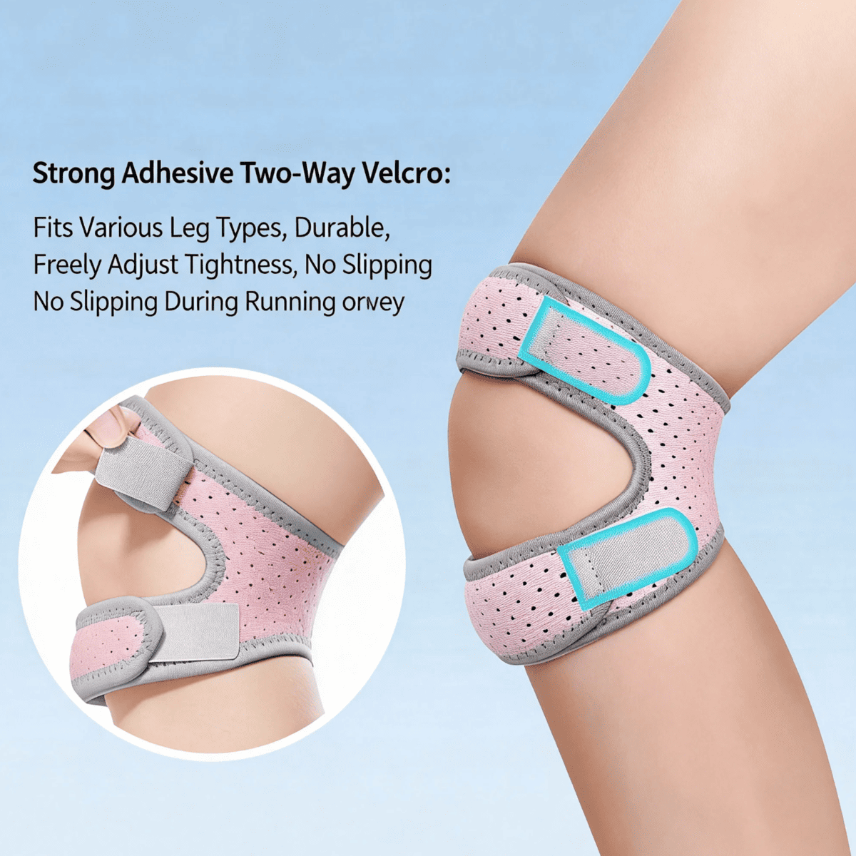 Brace Genou Double Sangle — Maintien Optimal Genou et Rotule - image 3