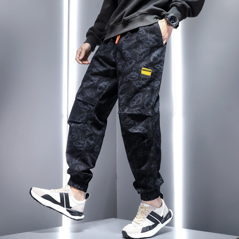 Title 5, Mens Retro Trend Casual Pants Ruffian Loose fo...