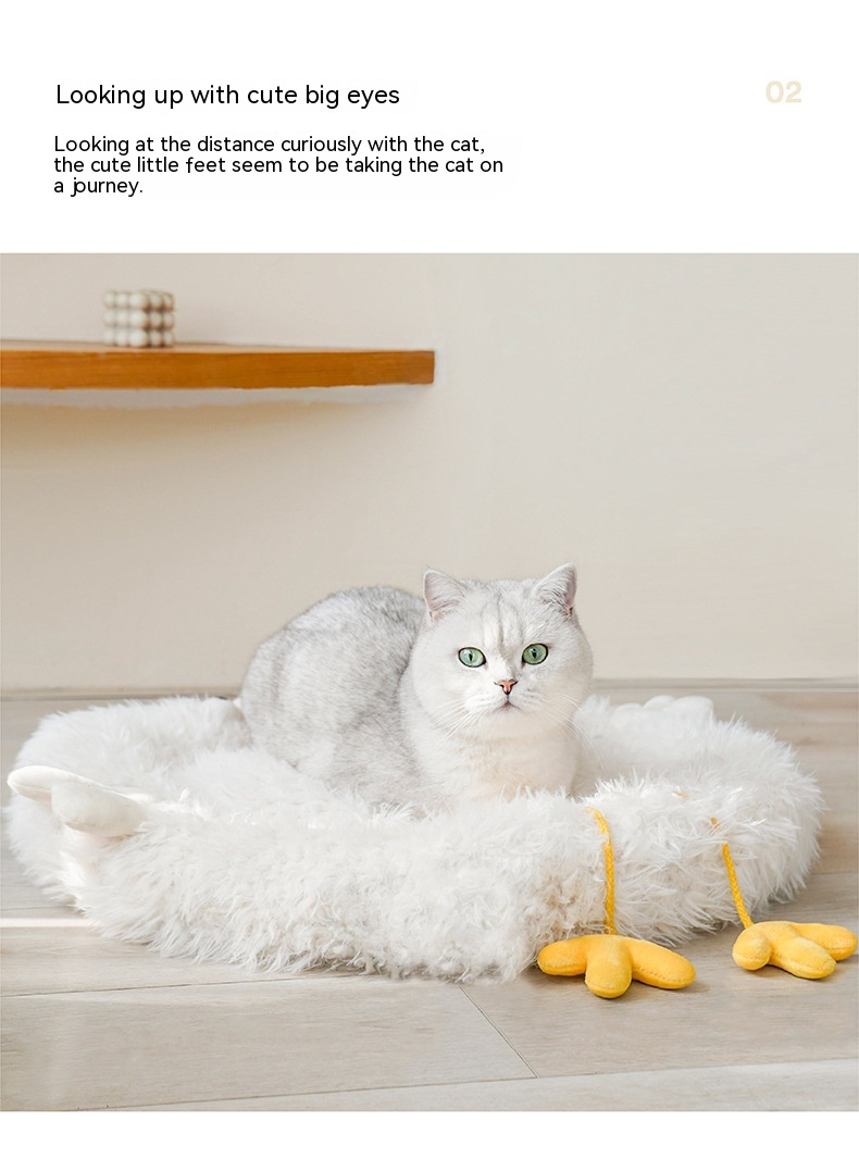 BEYONDARY Chicken-Shaped Cat Nest Bed – Cozy Mat Mattress for Cats