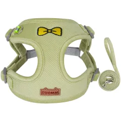 Pet Dog Vest Type Reflective Chest Harness - Green - View 1