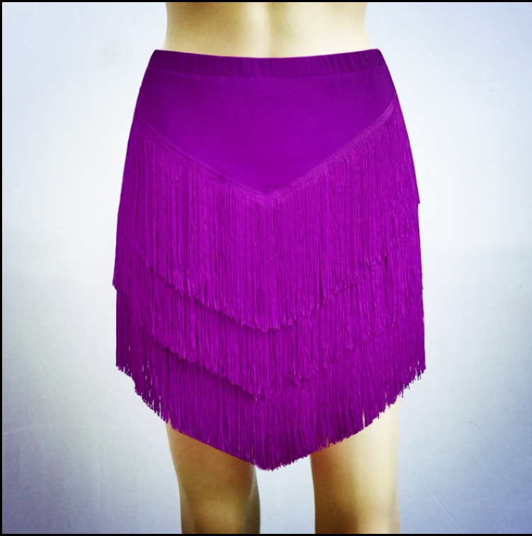 Adult Fringed Short Skirt Square Dance Dress